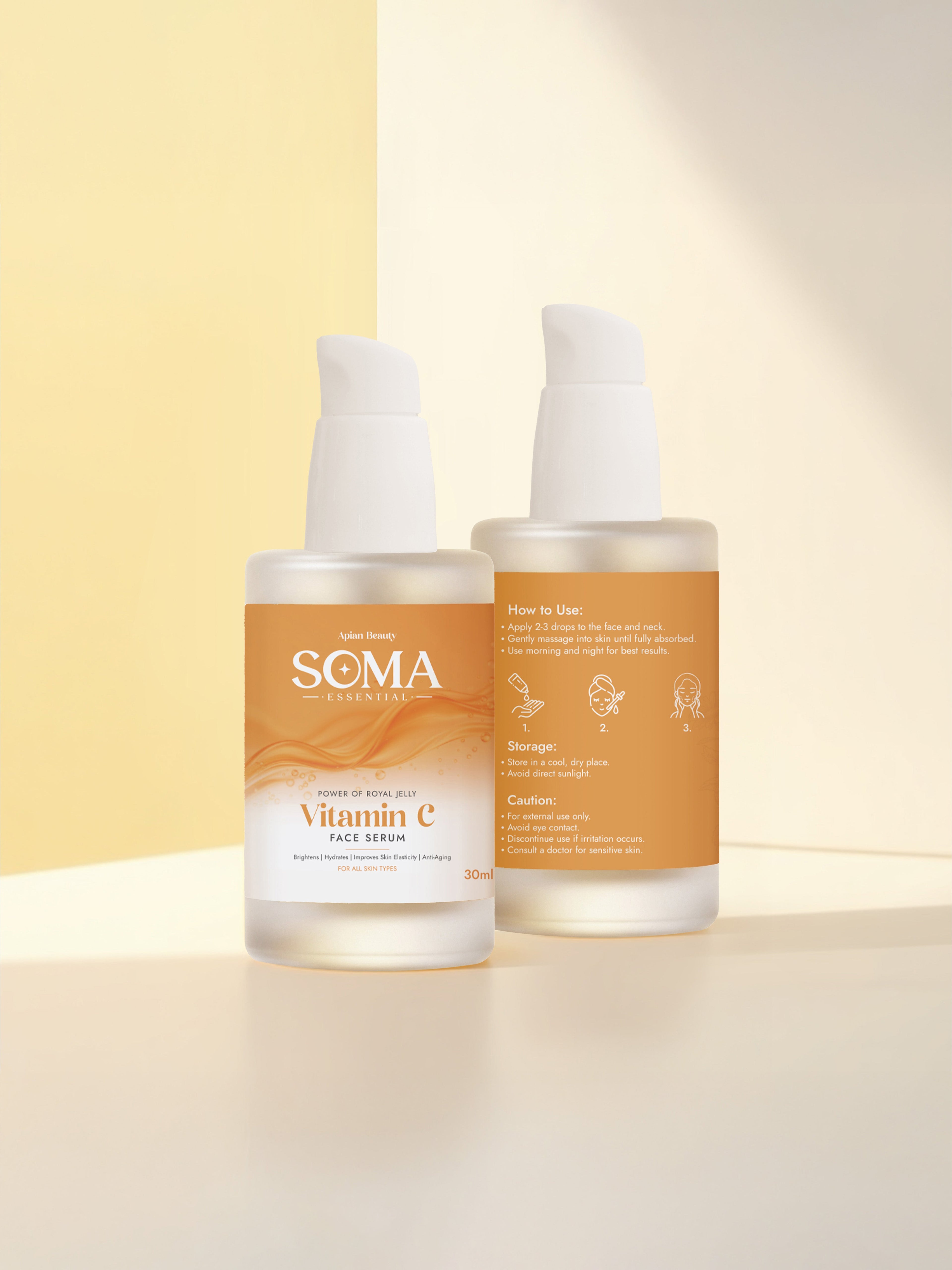 Soma Essential Royal Jelly Protein Glow Vitamin C Serum For Dull, Uneven & Tired Skin | Grocsy