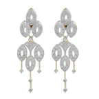 Rhodium-Plated Alloy Designer Ad Choker Necklace Set - The Pari | Grocsy