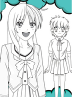 Dreamland Publications Colour Your Own Manga Book 4 With Free Manga Colouring Poster For Kids | Grocsy