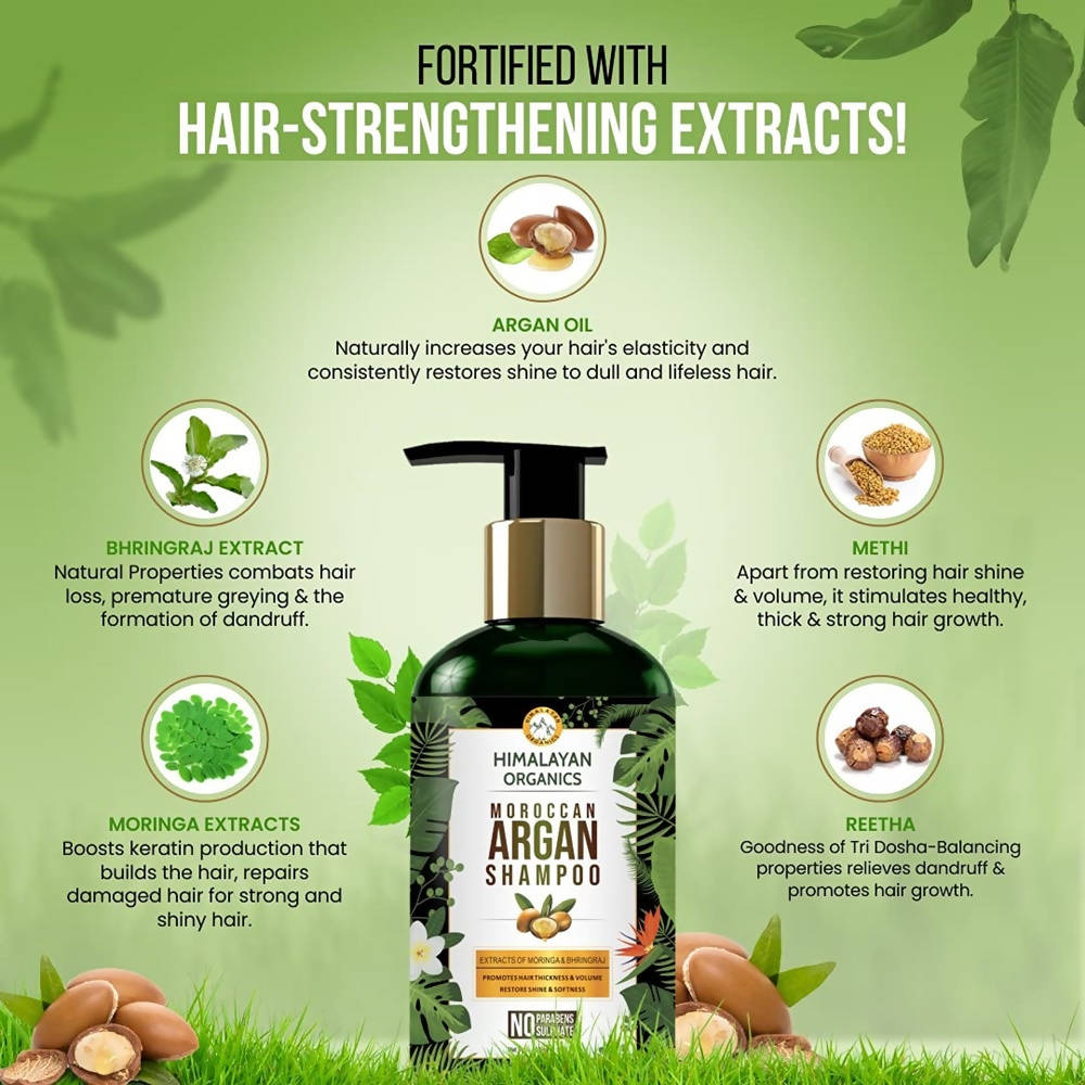 Himalayan Organics Moroccan Argan Shampoo | Grocsy