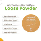 Mamaearth Glow Mattifying Loose Powder | Grocsy