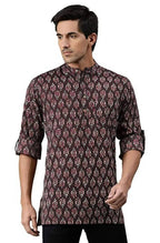 Janasya Men's Brown Cotton Kurta | Grocsy