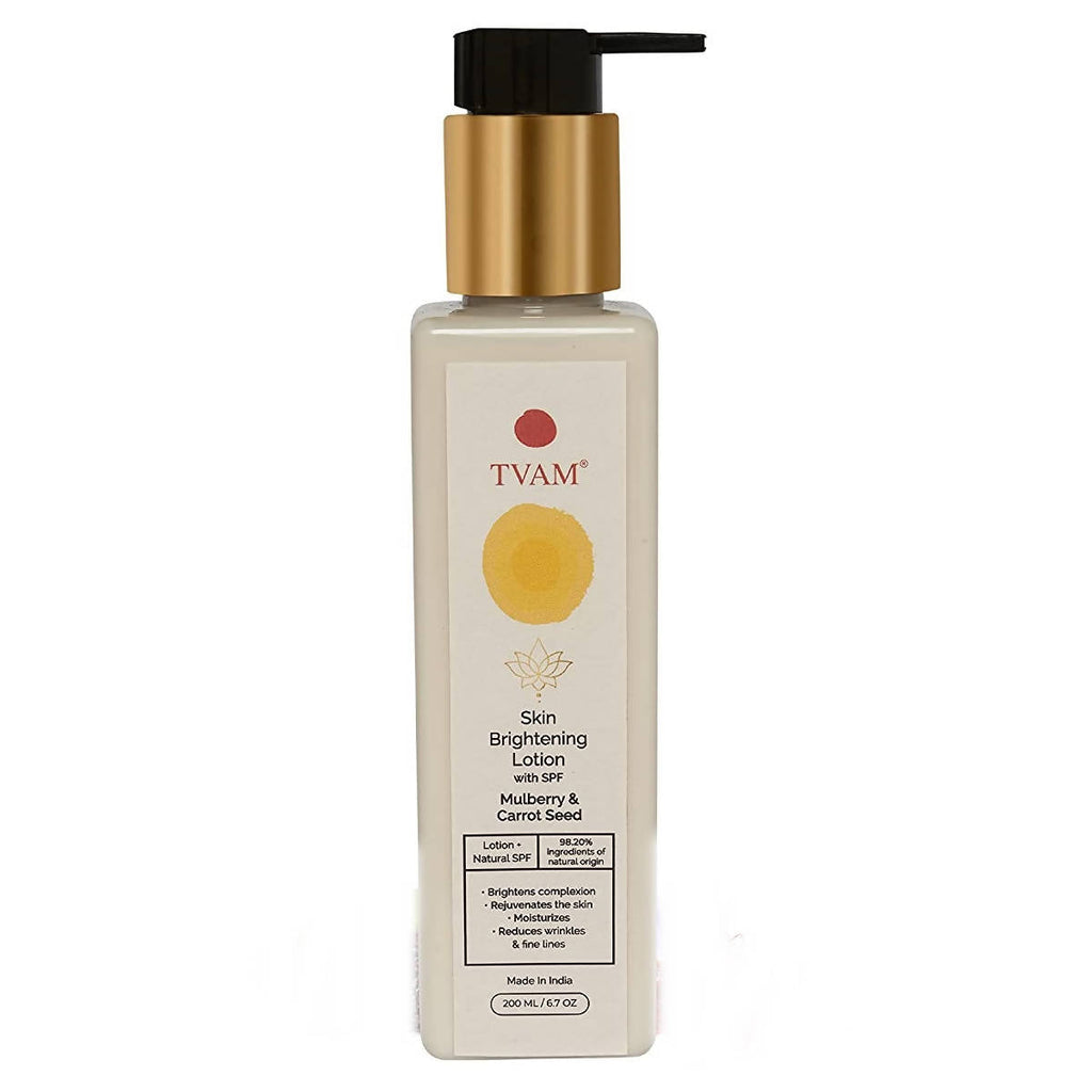 Tvam Mulberry & Carrot Seed Skin Brightening Lotion With SPF | Grocsy