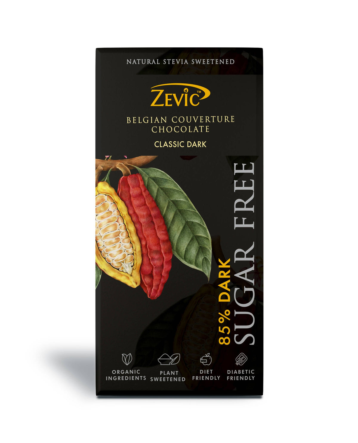 Zevic 85% Dark Belgian Couverture Chocolate | Grocsy