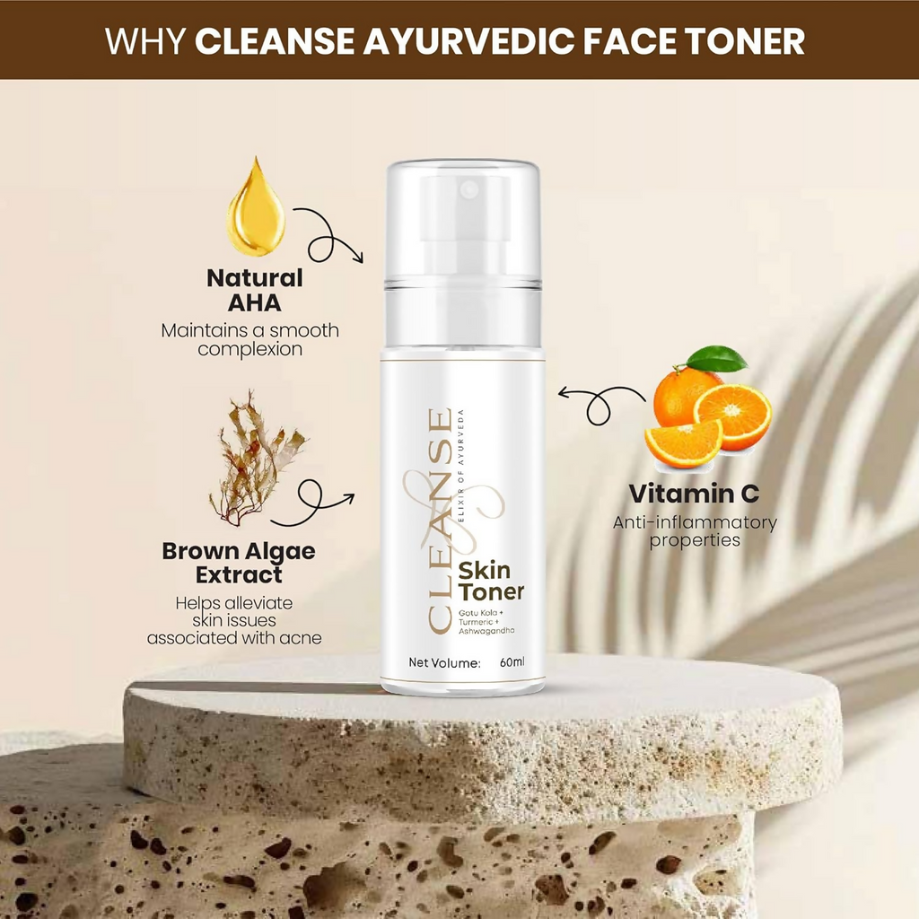 Cleanse Ayurveda Face Toner For Glowing Skin | Grocsy