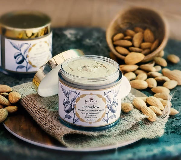 Just Herbs Instaglow Almond Complexion Pack | Grocsy