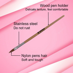 Bronson Professional Nail Art Acrylic Brush - No.8 | Grocsy