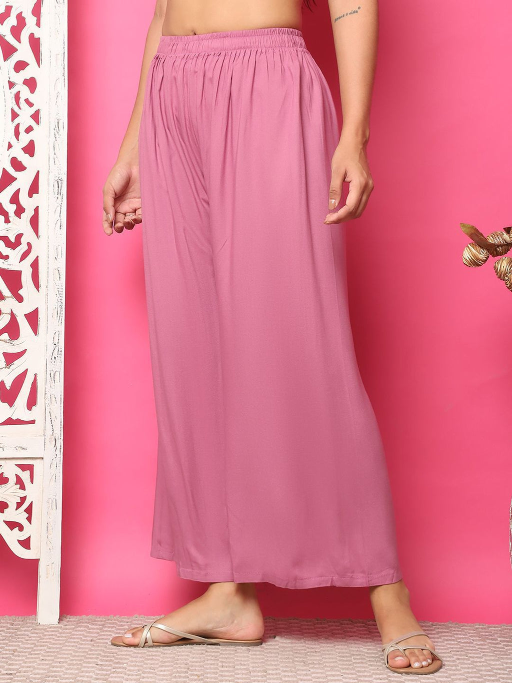 TAG 7 Women Flared Palazzos | Grocsy