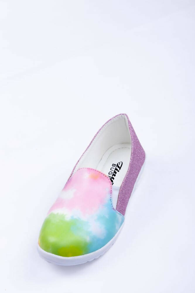 Tiny Bugs Multi Color Girls Prited Flat Causal Wear Ballerinas | Grocsy