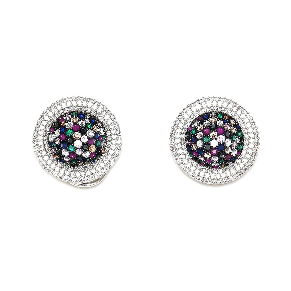 Multi Diamond and Stone Neckpiece with Studs- Ruby Raang | Grocsy