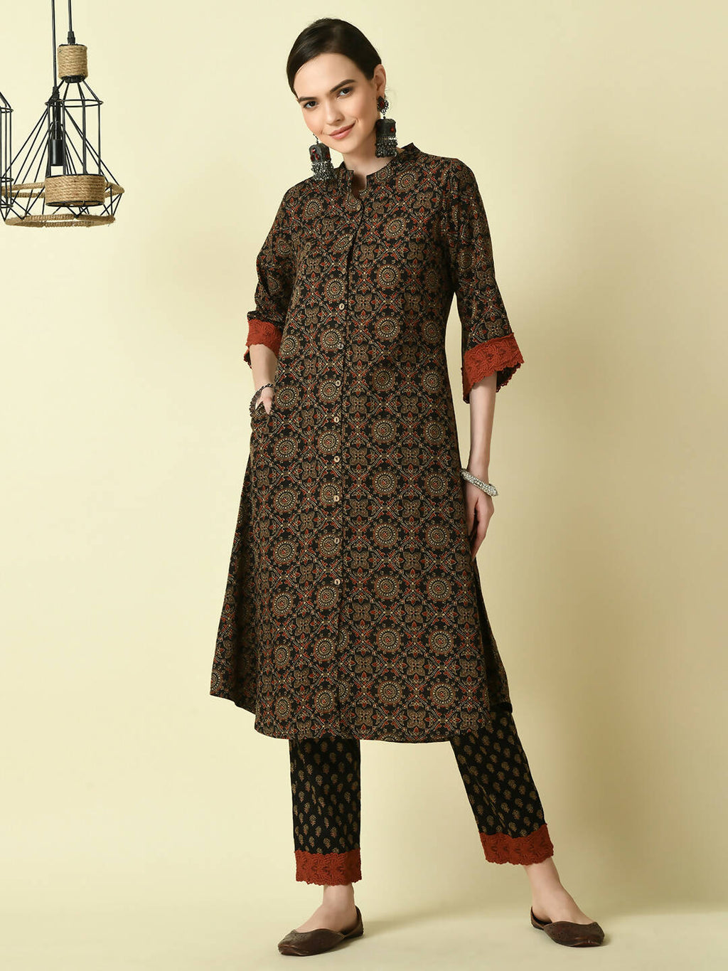 Myshka Women's Multi A-Line Printed Kurta | Grocsy