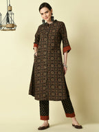 Myshka Women's Multi A-Line Printed Kurta | Grocsy