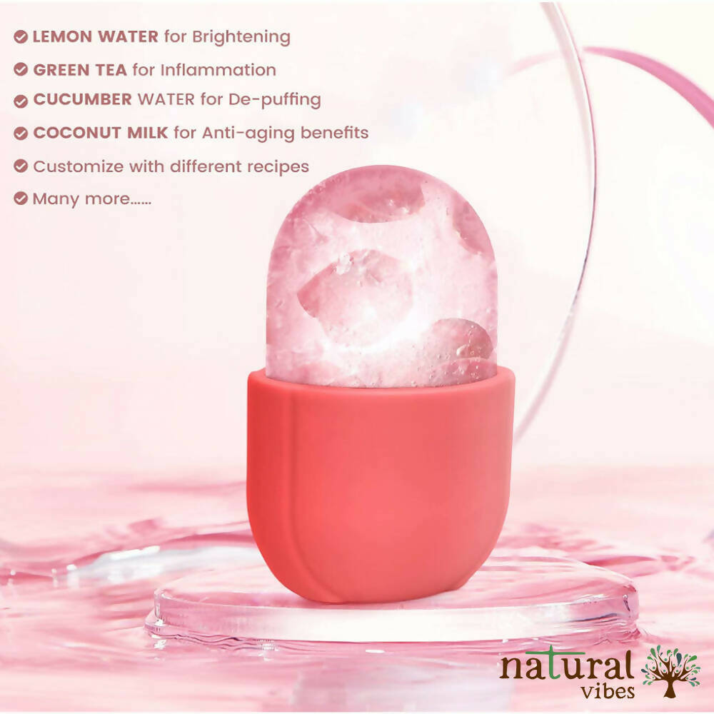 Natural Vibes Ice Facial Roller for Face, Neck and Under Eye | Grocsy