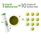 Wellbeing Nutrition Japanese Ceremonial Matcha Green Tea Effervescent Tablets | Grocsy