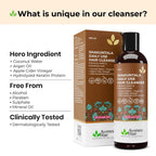 Avimee Herbal Shakuntala Hair Cleanser/Shampoo For Silky & Shiny Hair With Aloe Vera, Apple Cider Vinegar, Rice Protein & Keratin Protein | Grocsy