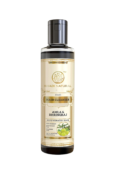 Khadi Natural Ayurvedic Amla and Bhringraj Hair Cleanser/Shampoo | Grocsy