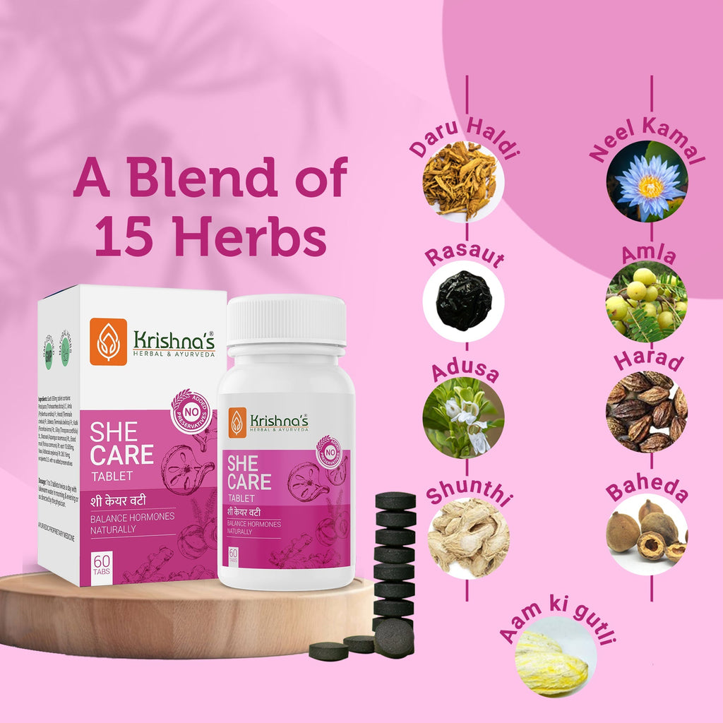 Krishna'S Herbal & Ayurveda She Care Tablets | Grocsy