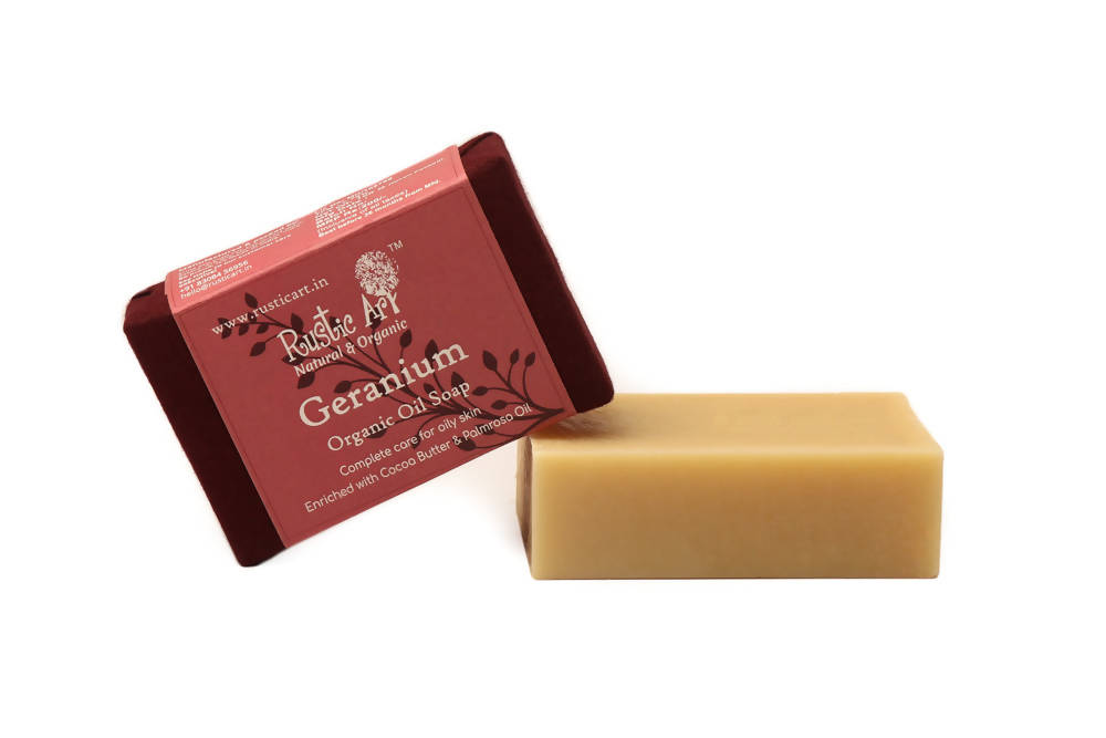 Rustic Art Geranium Organic Oil Soap | Grocsy