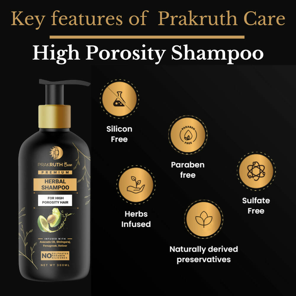 Prakruth Care Premium Herbal High Porosity Shampoo | Grocsy