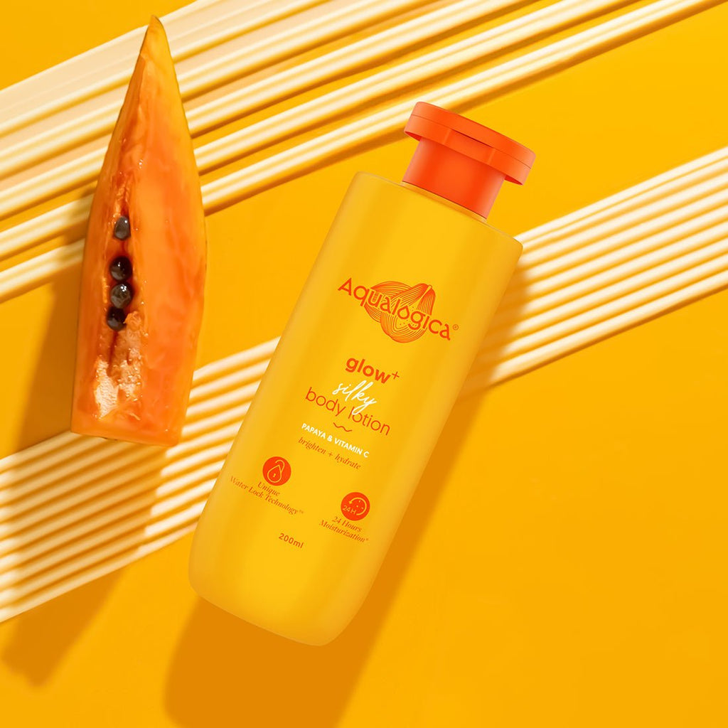 Aqualogica Glow+ Silky Body Lotion | Grocsy