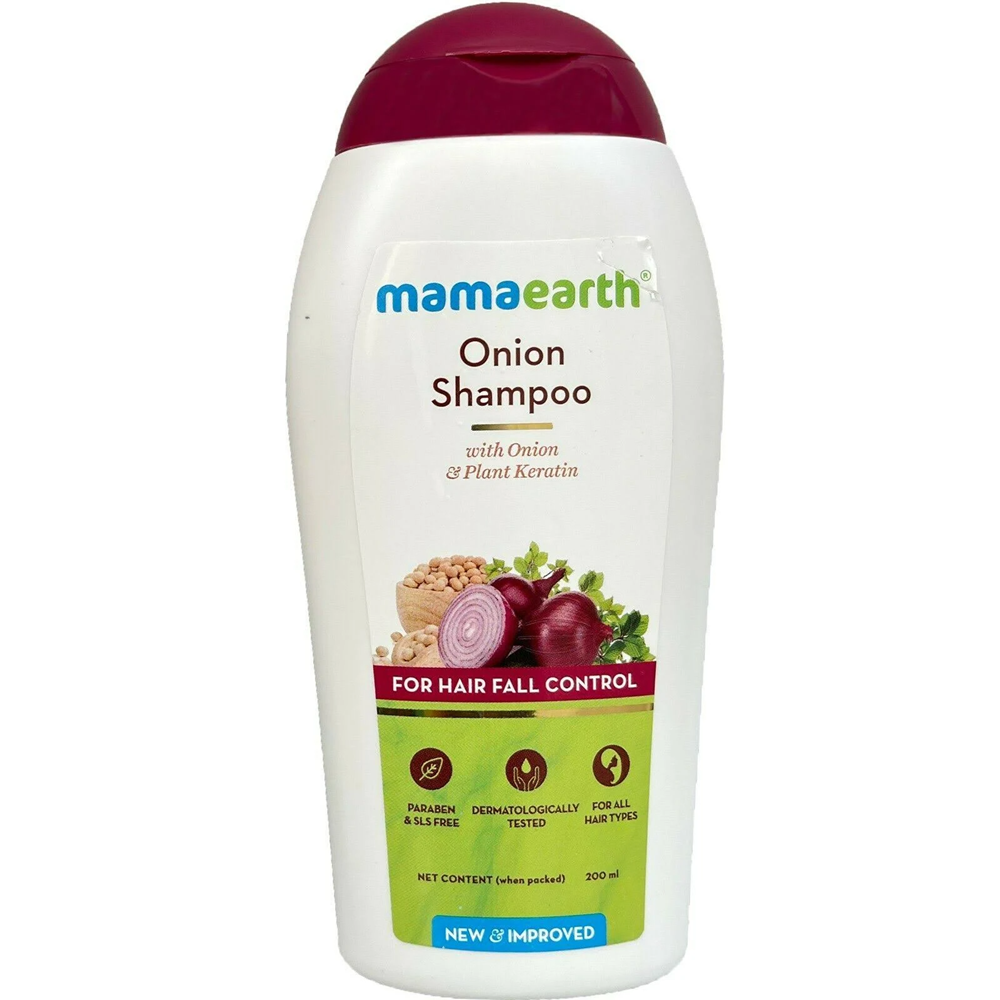 Mamaearth Onion Shampoo with Onion & Plant Keratin For Hair Fall Control | Grocsy