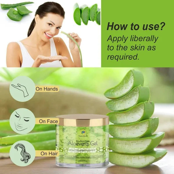 Nuerma Science Bio Skin Care Aloe Vera Gel with Cucumber Extract | Grocsy