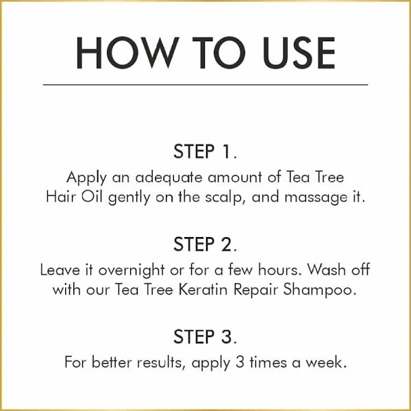 Nuerma Science Tea Tree Hair Oil for Healthy Scalp & Dandruff Control | Grocsy