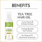 Nuerma Science Tea Tree Hair Oil for Healthy Scalp & Dandruff Control | Grocsy