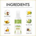 Nuerma Science Tea Tree Hair Oil for Healthy Scalp & Dandruff Control | Grocsy