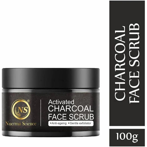 Nuerma Science Charcoal Face Scrub | Remove Dead Skin Cells & Cleanse Deeply | Grocsy