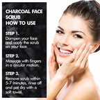 Nuerma Science Charcoal Face Scrub | Remove Dead Skin Cells & Cleanse Deeply | Grocsy