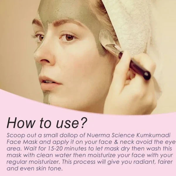 Nuerma Science Kumkumadi (Saffron) Face Mask for Glowing, Radiant & Fairer Skin | Grocsy