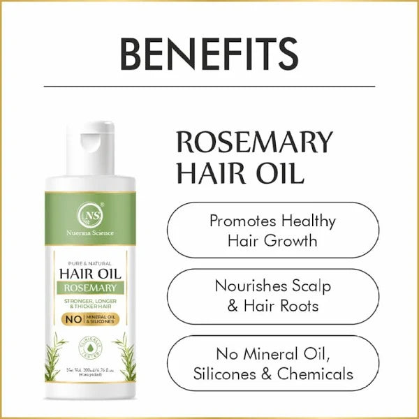 Nuerma Science Rosemary Hair Oil for Stronger Longer & Thicker Hair | Grocsy