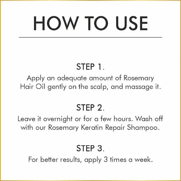 Nuerma Science Rosemary Hair Oil for Stronger Longer & Thicker Hair | Grocsy