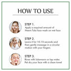Nuerma Science Neem & Tulsi Face Wash | Deep Cleansing Formula to Heal Pimples, Acne & Rashes | Grocsy