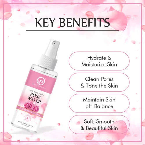 Nuerma Science Rose Water Face Toner to Shield Skin from Damage with Radiant Complexion | Grocsy