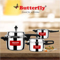 Butterfly Cordial 2, 3 & 5 Litres Pressure Cookers|Outer Lid|Silver | Grocsy