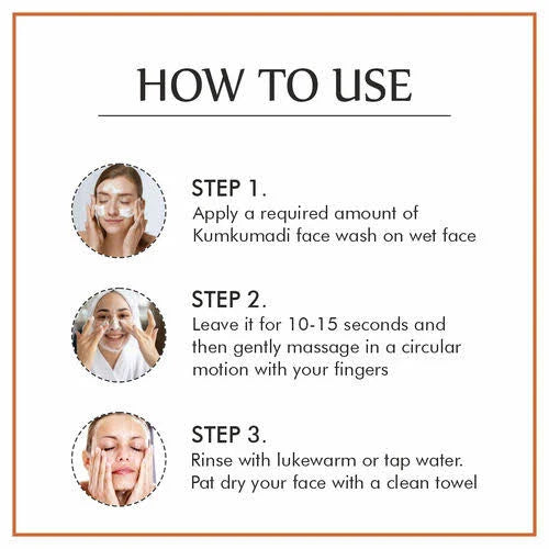 Nuerma Science Kumkumadi Face Wash | Deep Cleansing Formula to Cure Dark Spots & Pigmentation | Grocsy