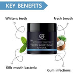 Nuerma Science Activated Charcoal Teeth Whitening Powder with Coconut Shell | Grocsy