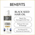 Nuerma Science Black Seed Hair Oil to Reduce Hair Loss & Locks in Hydration | Grocsy