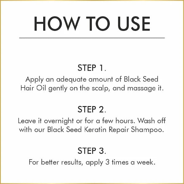 Nuerma Science Black Seed Hair Oil to Reduce Hair Loss & Locks in Hydration | Grocsy