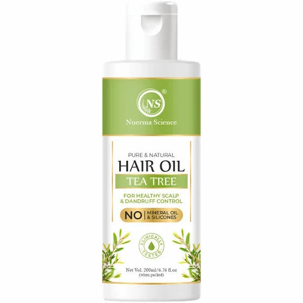 Nuerma Science Tea Tree Hair Oil for Healthy Scalp & Dandruff Control | Grocsy