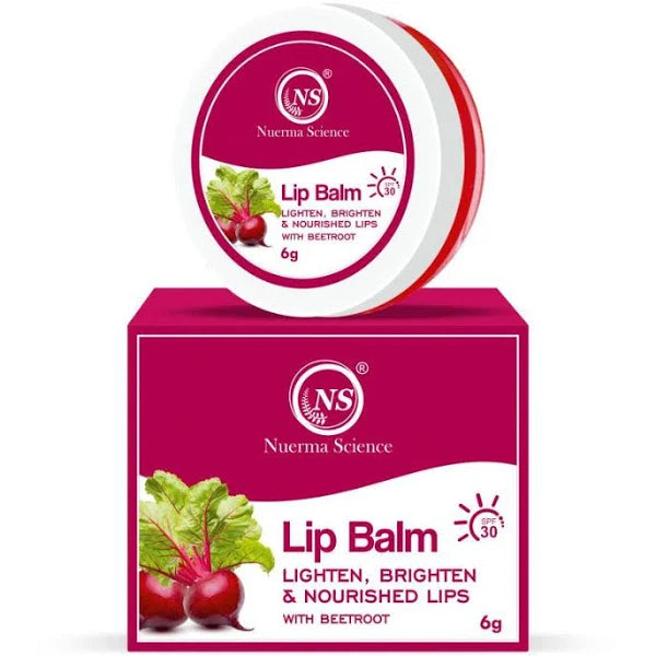 Nuerma Science Beetroot Lip Balm | Lighten, Brighten & Nourished Lips | Grocsy