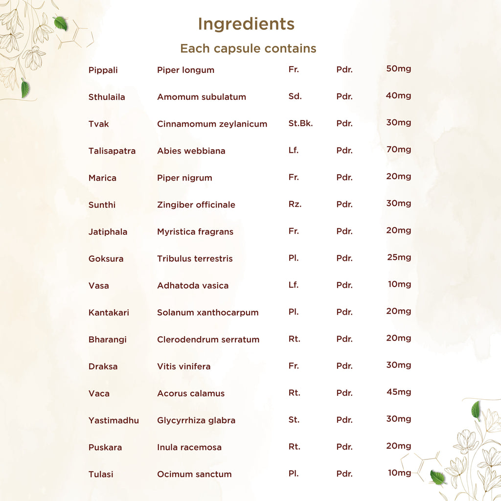 Shreevarma Swas Care Capsules | Grocsy