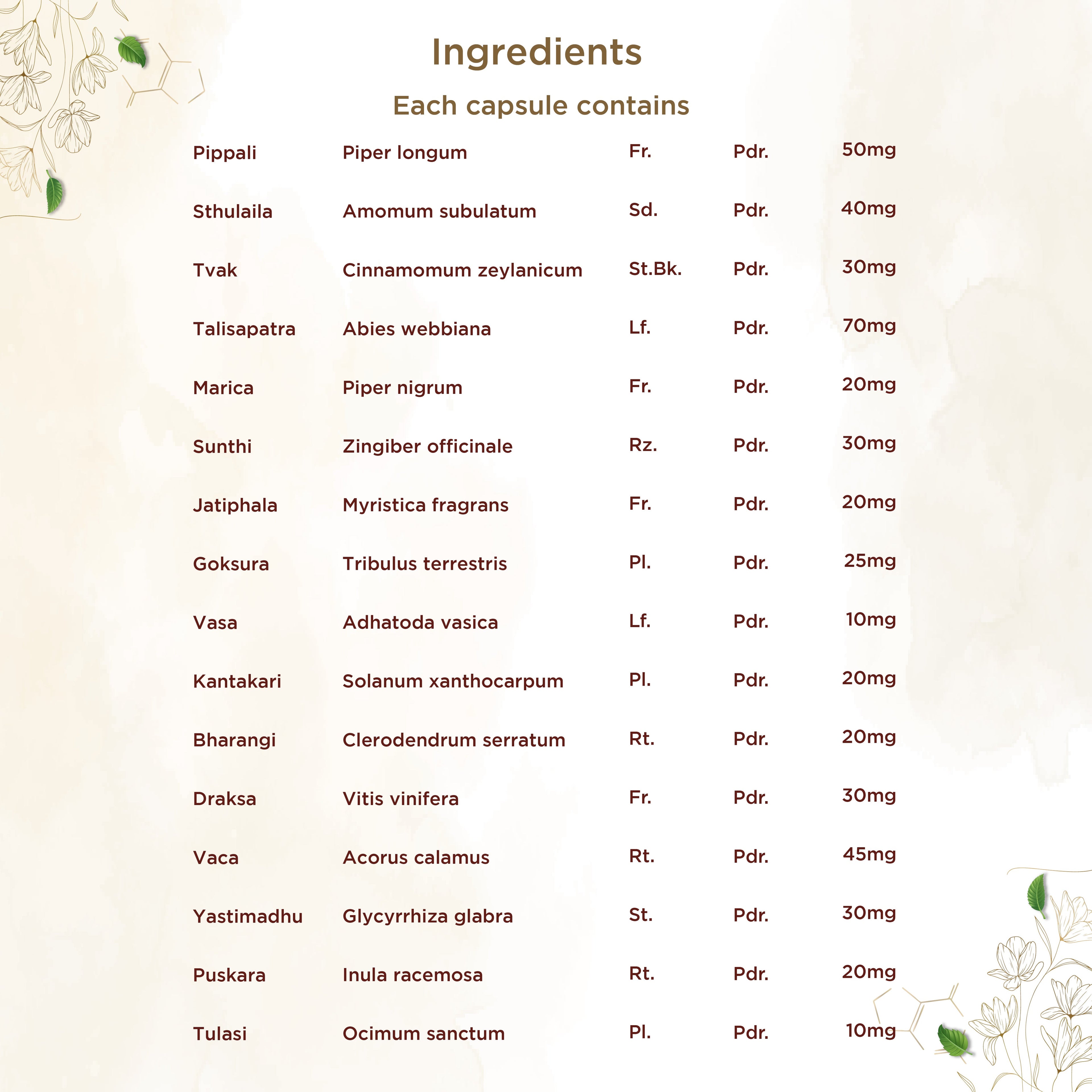 Shreevarma Swas Care Capsules | Grocsy