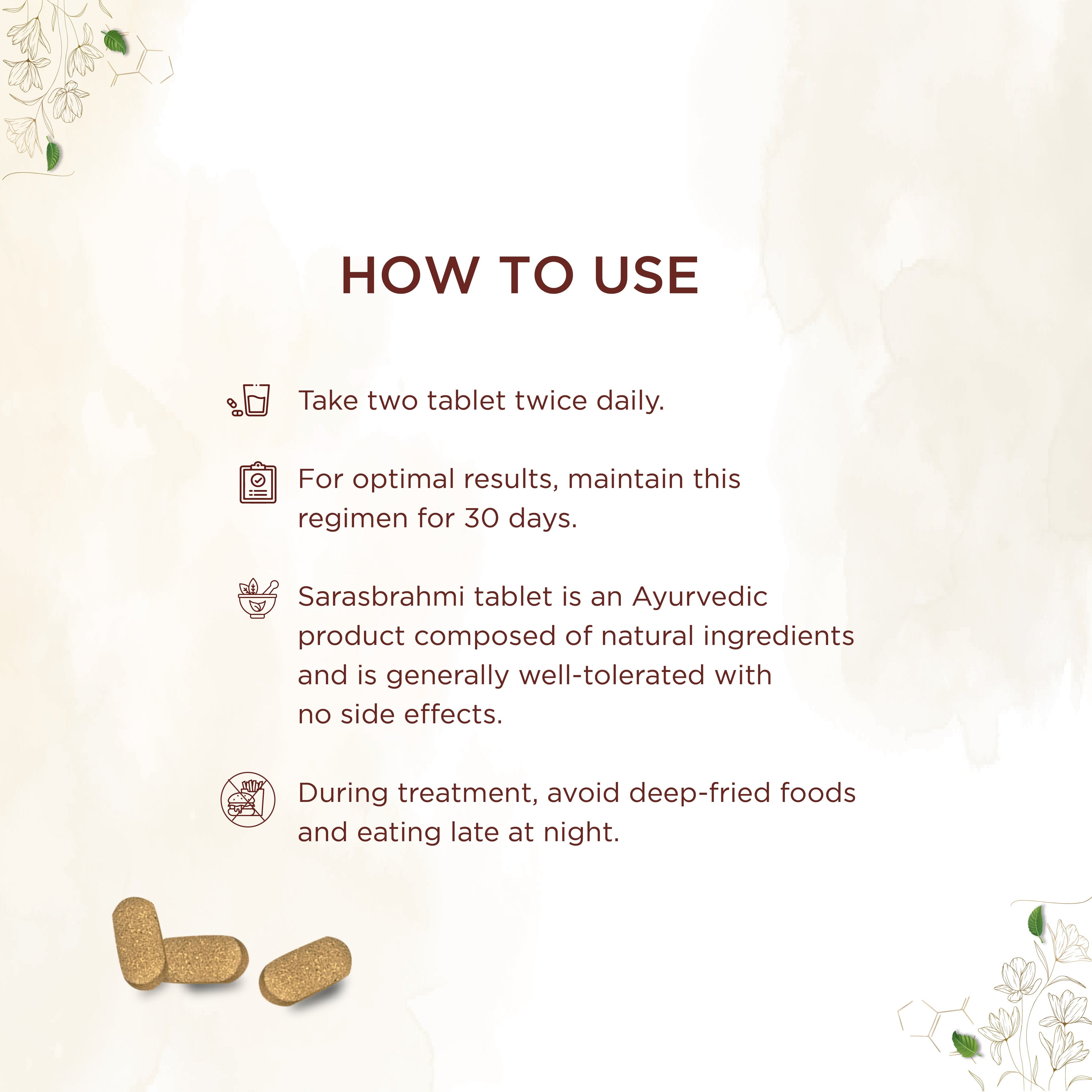 Shreevarma Saras Brahmi Tablets | Grocsy