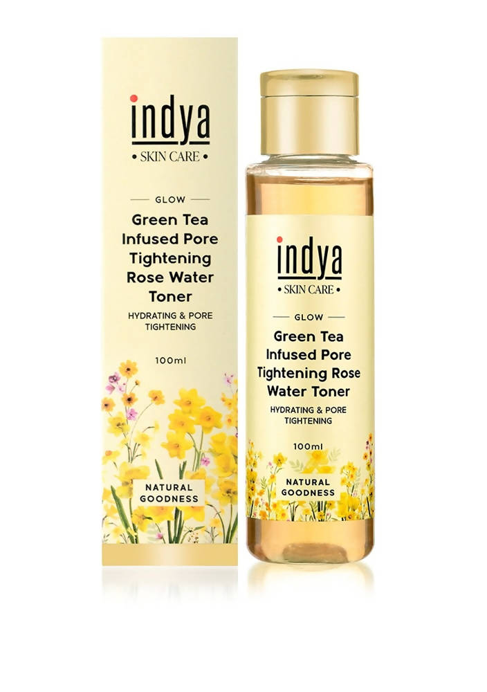Indya Green Tea Infused Pore Tightening Rose Water Toner | Grocsy