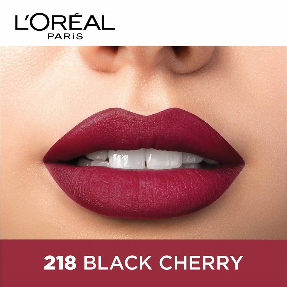 L'Oreal Paris Color Riche Moist Matte Lipstick - 218 Black Cherry | Grocsy