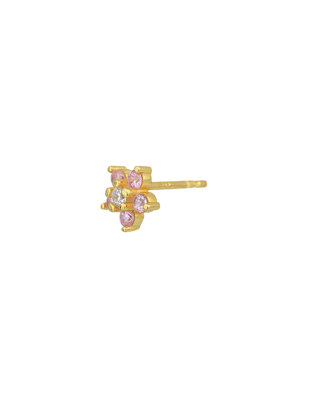Premium Jewellery - Metallic & Pink Toned Cz Studded Silver - Plated Square Shaped Oxidised Drop Earrings - Wahe Jewels - Swadesiicart
