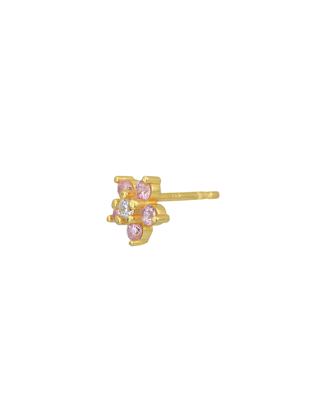 Premium Jewellery - Metallic & Pink Toned Cz Studded Silver - Plated Square Shaped Oxidised Drop Earrings - Wahe Jewels - Swadesiicart